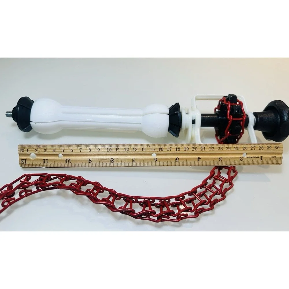 Lot of 2 MANFROTTO 046MC Expan Drive Set Metal Black Red Chain Made in Italy